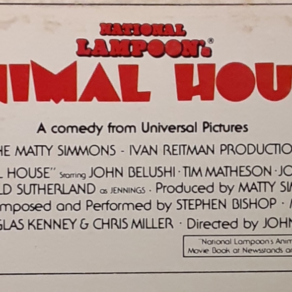 Vintage Belushi Original Motion Picture Soundtrack National Lampoon's Animal Hou - Picture 4 of 5
